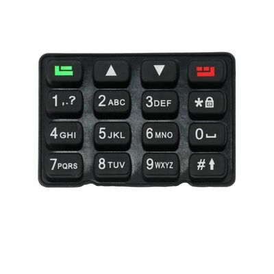 Silk Screen Printing Rubber Button Cellphone Keypad