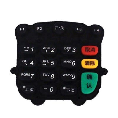 Silk Screen Printing Rubber Button Cellphone Keypad