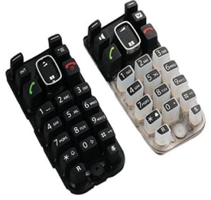 Processing Service Moulding Silkscreen Mobilephone Silicone Keypad for Medical Machinery