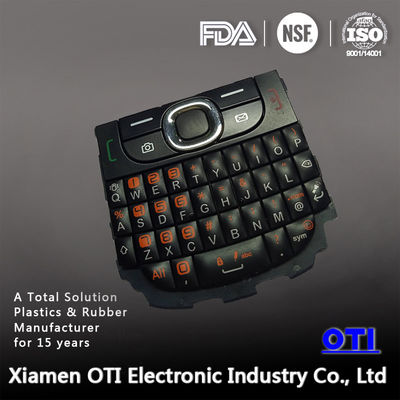 Custom Silicone QWERTY Keypad for Electronics 30-80 Shore A