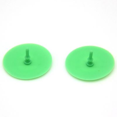 Round Shape Silicone Rubber Exhaust Valve Diaphragm Dia 24mm Shore A 50 Green Medical Valve