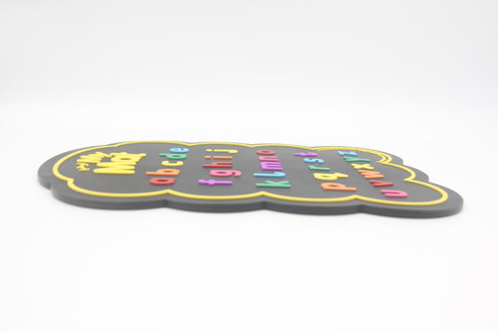 Cutting Processing Service OEM Silicone Label Rubber Raised Logo Colored Tag Signage