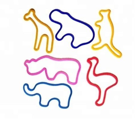 ISO9001 Certified Children's Toy Animal Rubber Bands Hair Band Holder with Custom Color