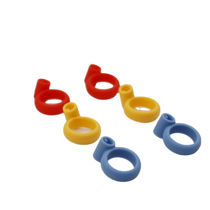 colorful soft silicone ring sleeve for learning chopsticks helper