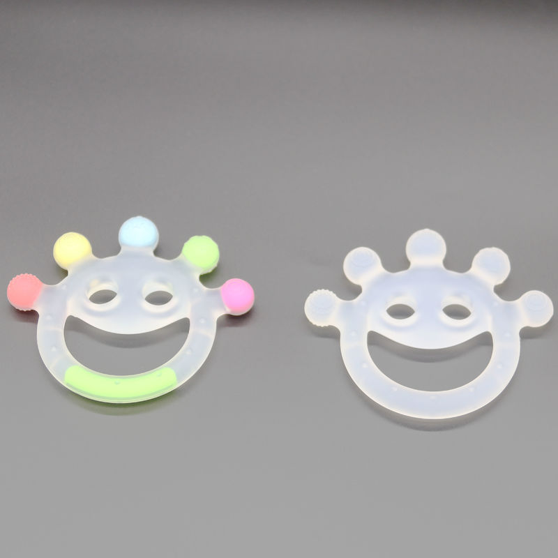 Food Grade Silicone Baby Teether Toys Silicone Non-toxic Baby Rattles Teething Toys For Baby
